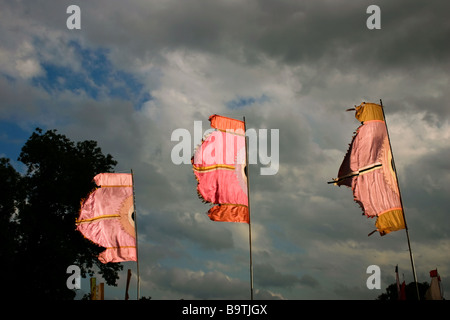 Flaggen auf dem Display an Lloyd Park Croydon Surrey Stockfoto