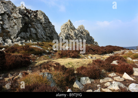 Der Teufel Ruf an Stiperstones, Shropshire Stockfoto