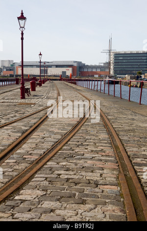 Einen historischen Teil von Leith Docks. Stockfoto