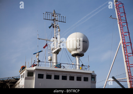 Marine Communication Antennen Stockfoto