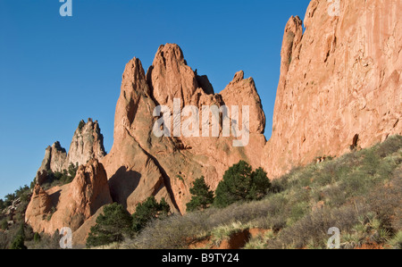 Colorado-Colorado Springs-Garten der Götter deaktiviert zugänglich trail Stockfoto