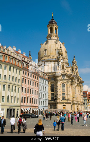 Altstadt Neumarkt Mit der Frauenkirche Dresden Sachsen Deutschland Dresden Deutschland Newmarket mit Frauenkirche Stockfoto