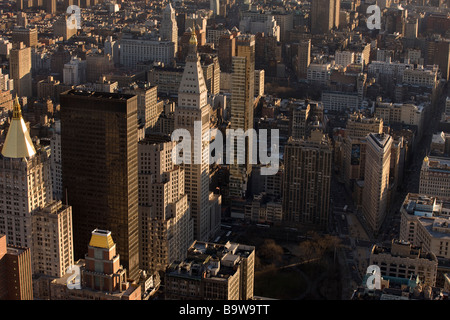 MIDTOWN SKYLINE BLICK SÜDEN DOWNTOWN MANHATTAN NEW YORK CITY USA Stockfoto