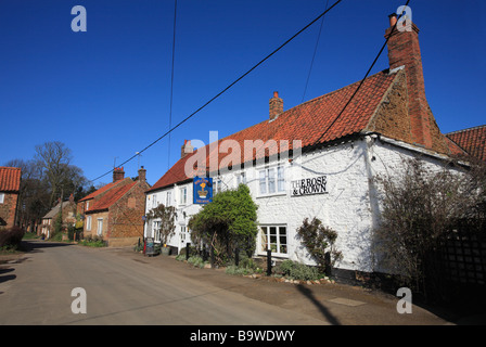 Das Rose &amp; Crown Public House in Snettisham, Norfolk. Stockfoto