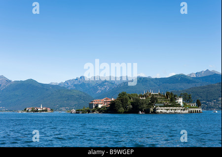 Isola Bella mit Isola dei Pescatori hinter die Isole Borromee, Lago Maggiore, Italien Stockfoto