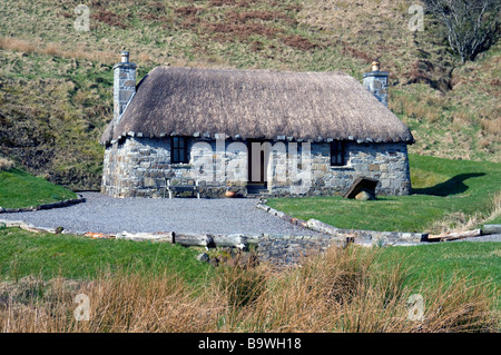 Marias Land eine Gruppe von sehr nett und traditionell restaurierten strohgedeckten Hütten für Urlaub lässt SCO-2243 Stockfoto