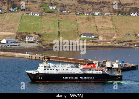 Caledonian MacBrayne Fähre Ankunft in Uig auf der Trotternish-Halbinsel im Nordwesten von der Isle Of Skye-SCO-2249 Stockfoto