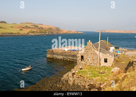 Dunvegan Hafen auf der Waternish Halbinsel mit Blick auf Loch Dunvegan auf Nordwesten der Isle Of Skye SCO 2266 Stockfoto