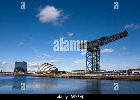 Das Gürteltier-Gebäude in SECC, steht am Ufer des Flusses Clyde, Glasgow, Schottland Stockfoto