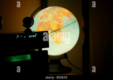 Ein Bild zeigt global World Radio Communication Stockfoto