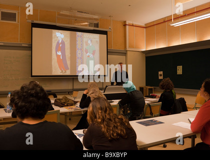 Proessor Vorlesungen, Klasse, American University in Kairo, Ägypten Stockfoto