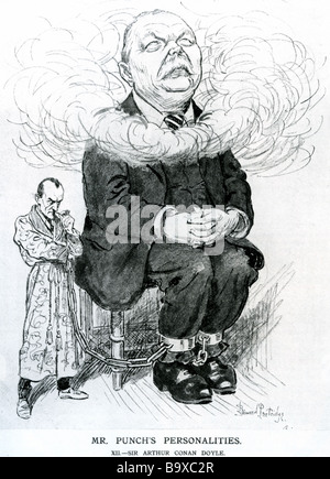 SIR ARTHUR CONAN DOYLE in einem Schlag Magzine Cartoon am 12. Mai 1926 Stockfoto