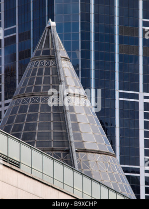 HÜHNERSTÄLLE MELBOURNE CENTRAL GESCHOSSEN TURM KEGEL DECKT DIE TURM UND EINKAUFSZENTRUM VICTORIA AUSTRALIA Stockfoto