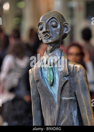 FIGUR SKULPTUR IN MELBOURNE ECKE DER SWANSTON UND BOURKE STREET VICTORIA AUSTRALIEN Stockfoto