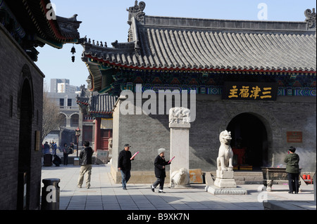 Tianjin Tianhou Palast in Tianjing 14. März 2009 Stockfoto