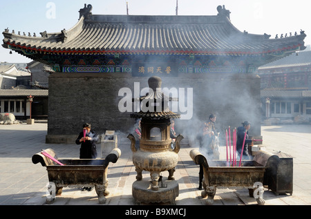 Tianjin Tianhou Palast in Tianjing 14. März 2009 Stockfoto