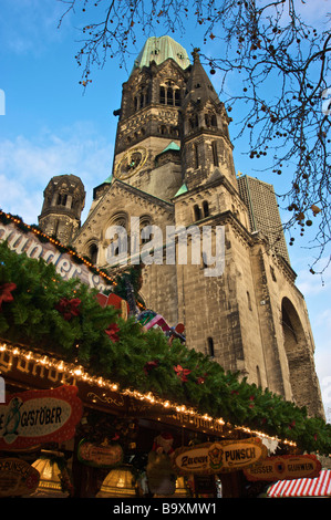 Kaiser Wilhelm Gedachtniskirche Wahrzeichen Berlin Deutschland 2008 Stockfoto