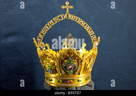 Goldene Krone Jesu im Inneren der Kathedrale in Sevilla Spanien Stockfoto