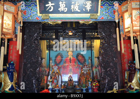 Tianhou Palast taoistische Tempel in Tianjin Stadt wurde gebaut, um die Göttin Tianhou die Königin des Himmels 14. März 2009 fest Stockfoto