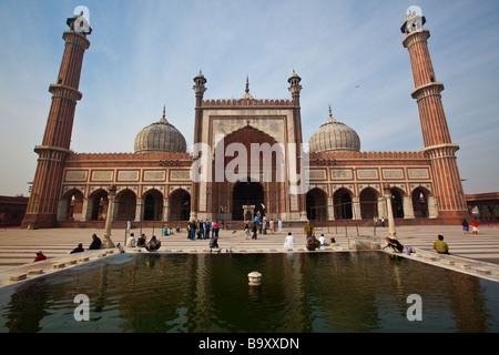 Freitags-Moschee oder Jama Masjid in Alt-Delhi Indien Stockfoto