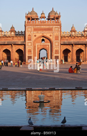 Freitags-Moschee oder Jama Masjid in Fatehpur Sikri in Uttar Pradesh, Indien Stockfoto