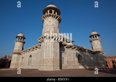 Itmad-Ud-Daulah Grabmal in Agra Indien Stockfoto