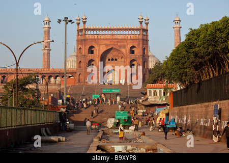 Freitags-Moschee oder die Jama Masjid in Delhi Indien Stockfoto