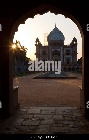 Safdarjungs Grab in Delhi Indien Stockfoto