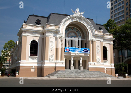 Das Opernhaus Saigon in Ho-Chi-Minh-Stadt-Vietnam Stockfoto