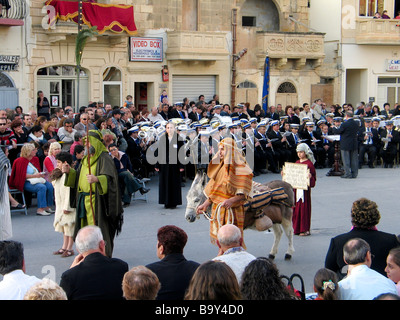 Die Passion Christi am Karfreitag, Ostern in Gozo, Malta Stockfoto