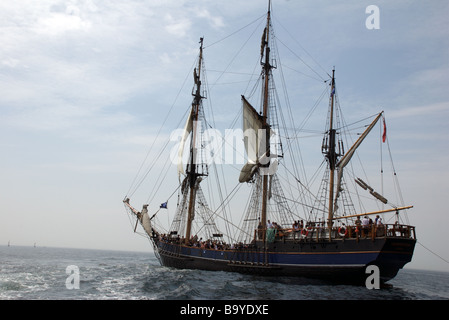 Der Earl of Pembroke drei Masten Platz rig Großsegler, Plymouth, Devon, UK Stockfoto