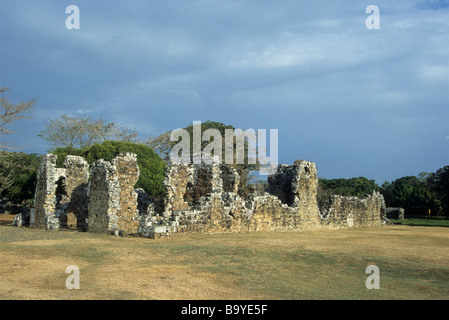 Ruinen von Panama La Vieja, Panama-Stadt Stockfoto