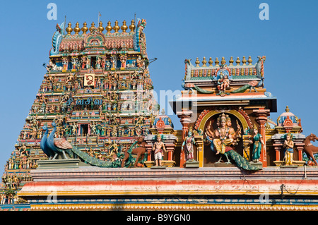 Kapaleeswarar Hindu Tempel Chennai Tamil Nadu Indien Stockfoto