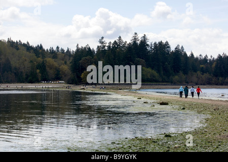 Passanten am Spieß - Penrose Point State Park, Washington Stockfoto