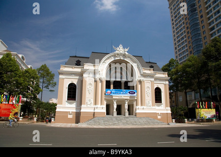 Das Opernhaus Saigon in Ho-Chi-Minh-Stadt-Vietnam Stockfoto