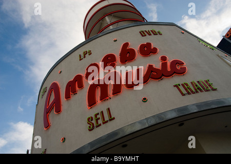 Die Amöbe Musik Plattenladen am Sunset Boulevard in Los Angeles Kalifornien Stockfoto