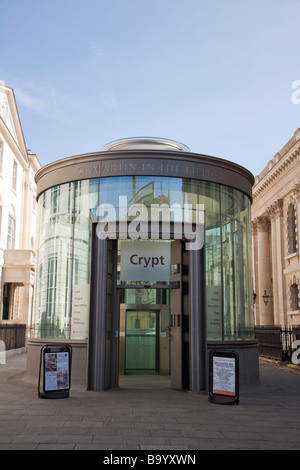 Neuer Eingang in die Krypta in St. Martin in the Fields Stockfoto