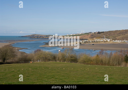 Poppit Sands Teifi Mündung Pembrokeshire Wales UK Europa Stockfoto