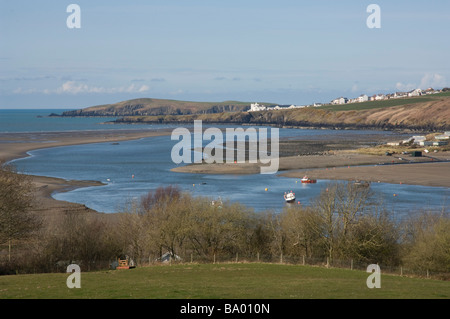 Poppit Sands Teifi Mündung Pembrokeshire Wales UK Europa Stockfoto