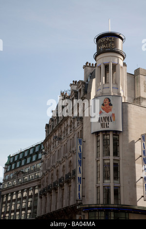 Prince Of Wales Theatre zeigt Mamma Mia Stockfoto