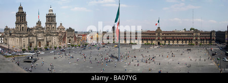 Mexiko-Stadt, Mexiko, Plaza De La Constitución Stockfoto