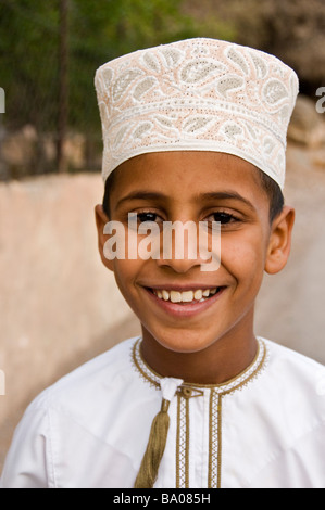 Omanische Kind in Al-Jabal Al Akhdar Sultanat von Oman Stockfoto