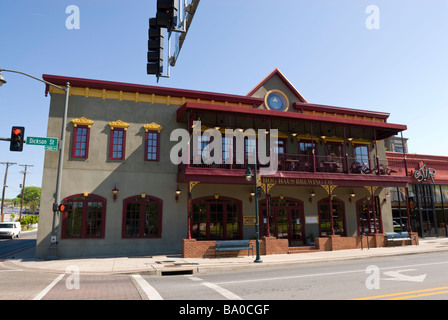 Schwein-Haus-Brauerei, Fayetteville, Arkansas, Vereinigte Staaten von Amerika Stockfoto