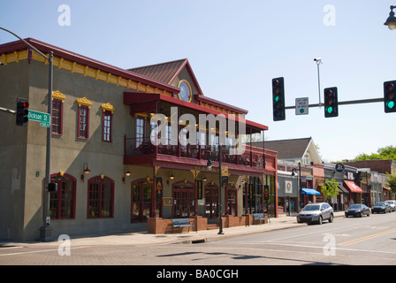 Schwein-Haus-Brauerei, Fayetteville, Arkansas, Vereinigte Staaten von Amerika Stockfoto