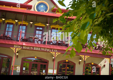 Schwein-Haus-Brauerei, Fayetteville, Arkansas, Vereinigte Staaten von Amerika Stockfoto