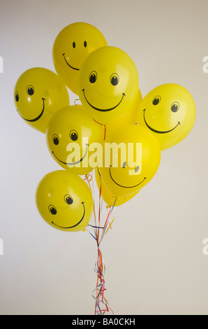 Smily Gesichter baloons Stockfoto