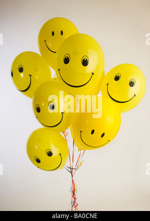 Smily Gesichter baloons Stockfoto