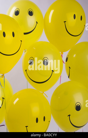 Smily Gesichter baloons Stockfoto