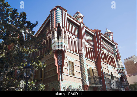 Casa Vicens Antonio Gaudi Architekt Barcelona Katalonien Spanien Stockfoto