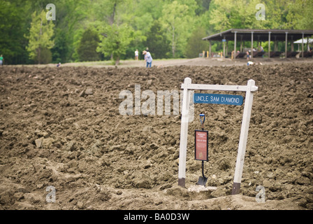 Crater of Diamonds State Park in der Nähe von Murfreesboro, Arkansas. Stockfoto